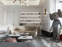 現(xiàn)代簡約家居裝修裝飾室內設計效果-B935-2